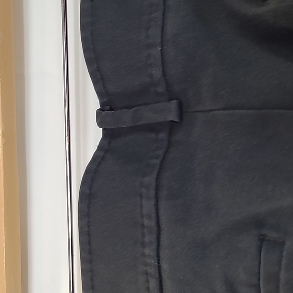 Talbots SZ 16 Hampshire Pants Ankle Flat Front Relaxed Fit Slacks Black - Picture 6 of 11